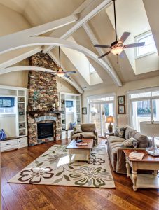 Vaulted Ceiling Family Room