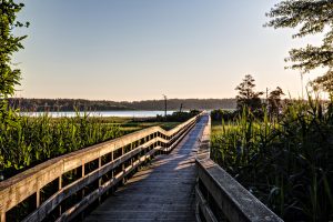 Founders Pointe Community Pier Overlooks Batten Bay And James River